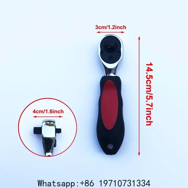 72-Tooth stubby Mini Double-Ended Straight Handle Ratchet Wrench 1/4" 3/8" Auto Repair Anti-slip Socket Wrenches
72-Tooth stubby Mini Double-Ended Straight Handle Ratchet Wrench 1/4" 3/8" Auto Repair Anti-slip Socket Wrenches