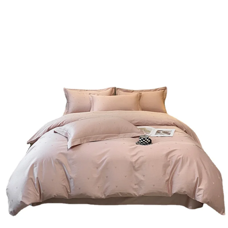 100 Pieces of Pure Cotton on Bed, Four Piece Long Staple Cotton Quilt Cover, Embroidered and Minimalist INS Style Bed Sheets
100 Pieces of Pure Cotton on Bed, Four Piece Long Staple Cotton Quilt Cover, Embroidered and Minimalist INS Style Bed Sheets