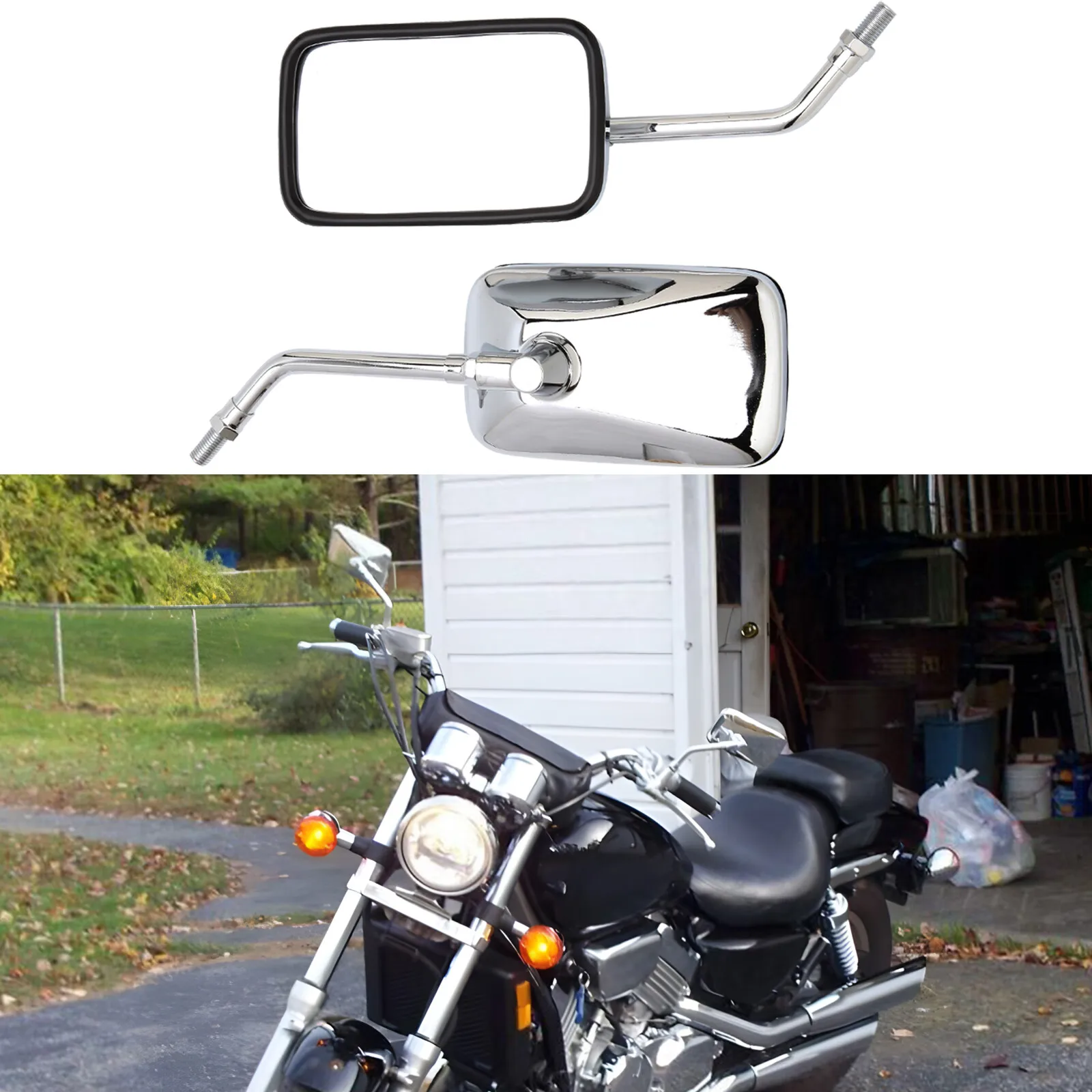 For Honda Magna 250 VF 750C 500C 1000C Chrome Motorcycle Rectangle Side Mirrors
For Honda Magna 250 VF 750C 500C 1000C Chrome Motorcycle Rectangle Side Mirrors