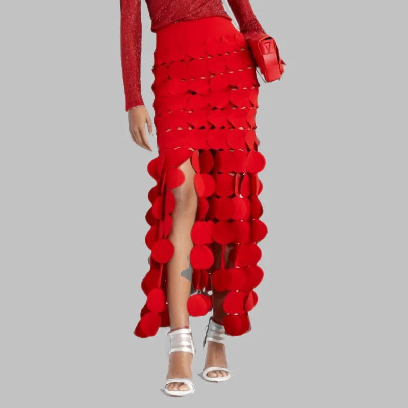 WTHT Fashion New Women's Hollow Out Flower Tassel Design Long Skirts 2024 Autumn Trendy High Waist Skirt Female 1LS056
WTHT Fashion New Women's Hollow Out Flower Tassel Design Long Skirts 2024 Autumn Trendy High Waist Skirt Female 1LS056