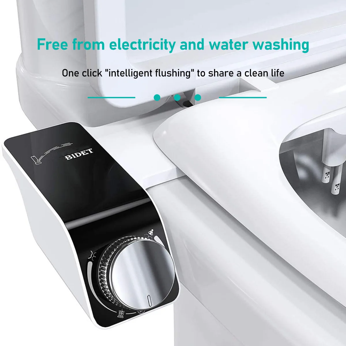 Bidet Attachment for Toilet - Adjustable Water Pressure, Dual Nozzle (Feminine/Rear Wash) Hygienic Sprayer
Bidet Attachment for Toilet - Adjustable Water Pressure, Dual Nozzle (Feminine/Rear Wash) Hygienic Sprayer