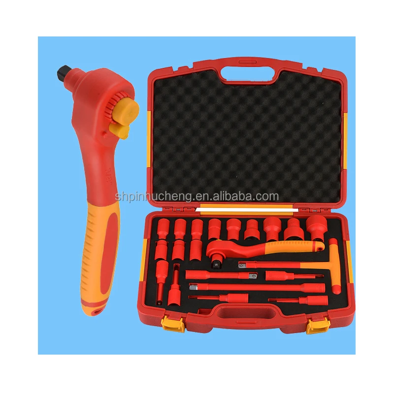 21pcs Auto Repair Kit VDE Insulated Adjustable Wrench 1000V Open End Wrench 6-32mm Suit
21pcs Auto Repair Kit VDE Insulated Adjustable Wrench 1000V Open End Wrench 6-32mm Suit