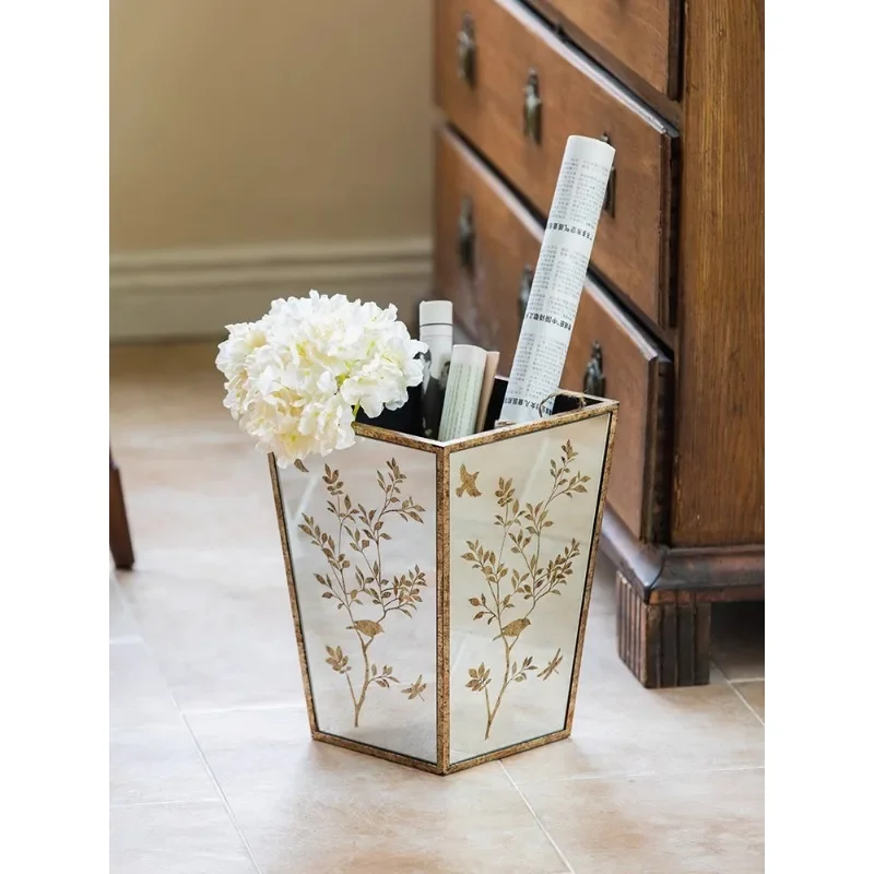 Medieval mirror painting and calligraphy roll paper bucket storage bucket household living room sundries sorting storage box adv
Medieval mirror painting and calligraphy roll paper bucket storage bucket household living room sundries sorting storage box adv