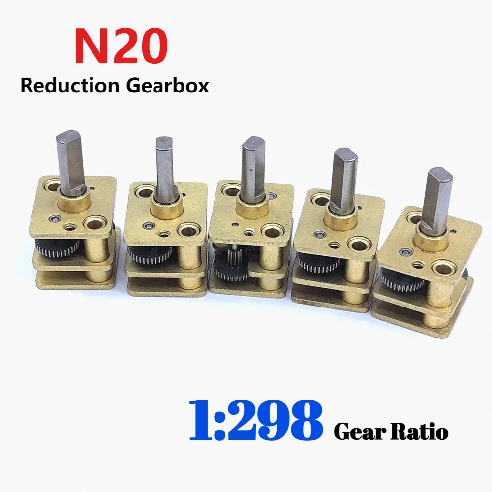 5pcs/lot Micro N20 Reduction Gearbox Full Metal Reducer Motor Dual Flat Shaft 1:298 Gear Ratio for DIY
5pcs/lot Micro N20 Reduction Gearbox Full Metal Reducer Motor Dual Flat Shaft 1:298 Gear Ratio for DIY