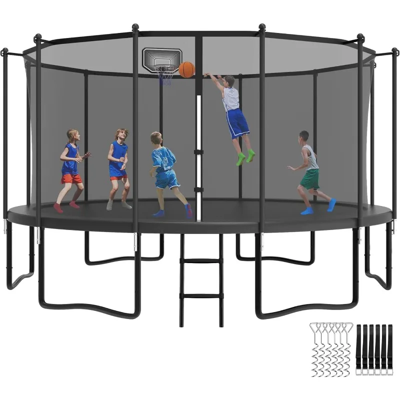 YORIN Outdoor Backyard Bouncer with Basketball Hoop, Heavy Duty Jumping Set for Kids & Adults, 8FT 10FT 12FT 14FT 15FT 16FT
YORIN Outdoor Backyard Bouncer with Basketball Hoop, Heavy Duty Jumping Set for Kids & Adults, 8FT 10FT 12FT 14FT 15FT 16FT