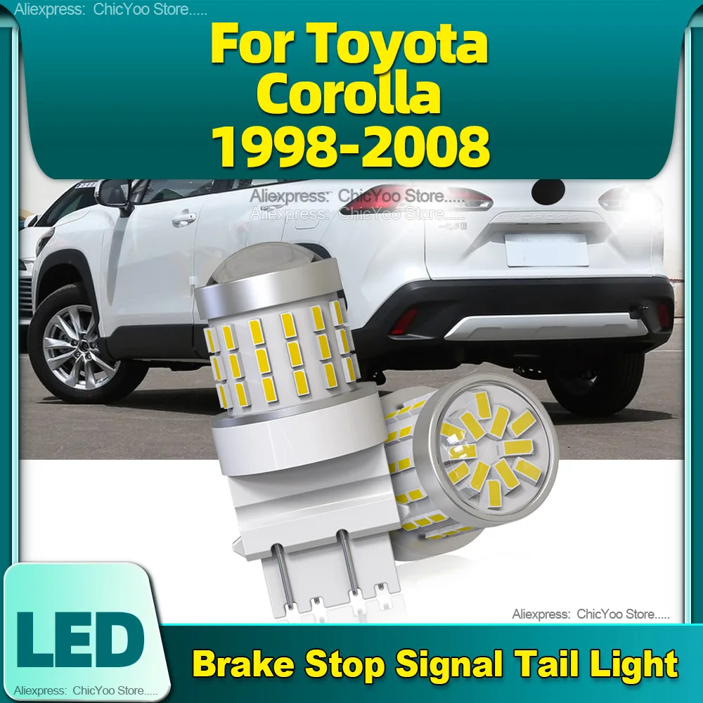 2Pcs LED Brake Stop Signal Tail Lights T25 3157 54SMD For Toyota Corolla 1998 1999 2000 2001 2002 2003 2004 2005 2006 2007 2008
2Pcs LED Brake Stop Signal Tail Lights T25 3157 54SMD For Toyota Corolla 1998 1999 2000 2001 2002 2003 2004 2005 2006 2007 2008
