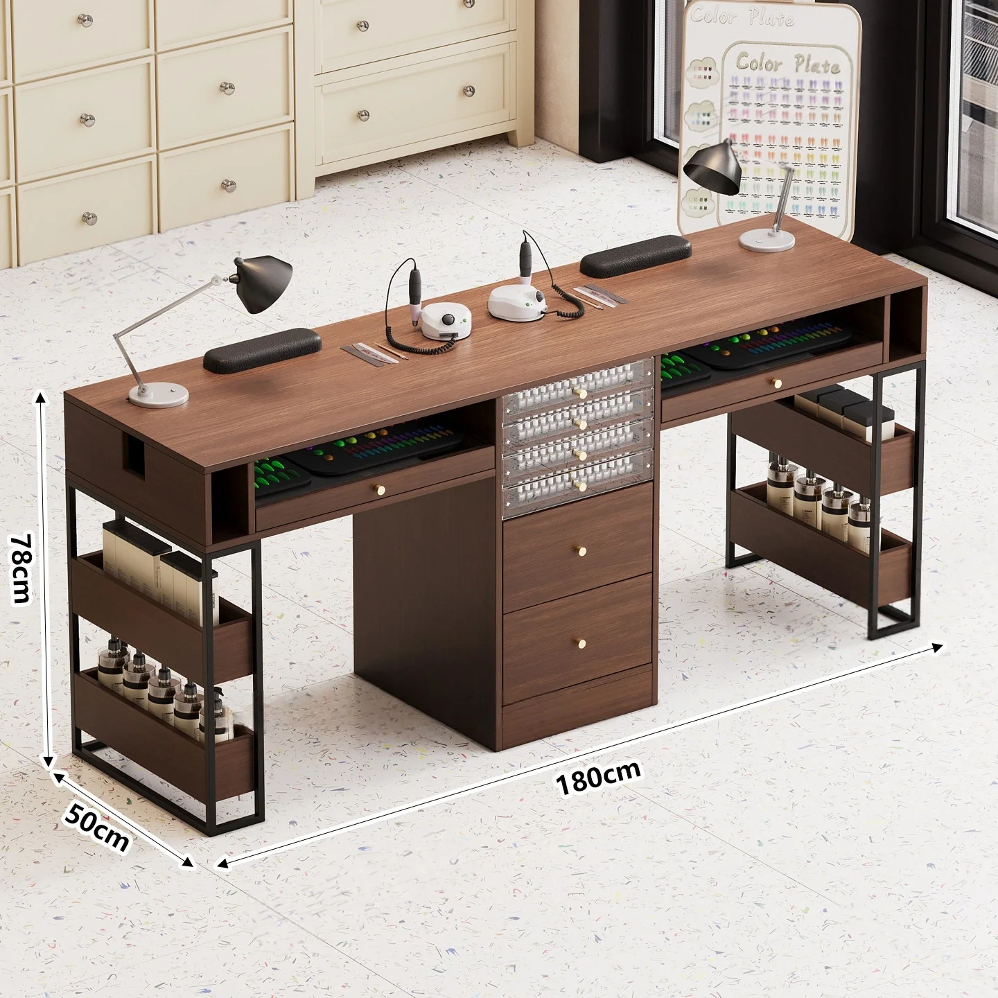 * Nail Art Table Vacuum Cleaner Table Single Double Manicurist Workbench Table and Chair Set
* Nail Art Table Vacuum Cleaner Table Single Double Manicurist Workbench Table and Chair Set