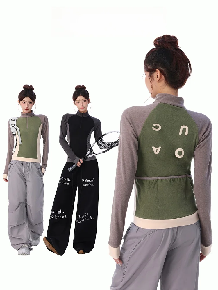 November Mountain Series Long Sleeve Sports T-Shirt for Women Cycling Running Outdoor Spring New Style Slim Fit Half Zip Top
November Mountain Series Long Sleeve Sports T-Shirt for Women Cycling Running Outdoor Spring New Style Slim Fit Half Zip Top