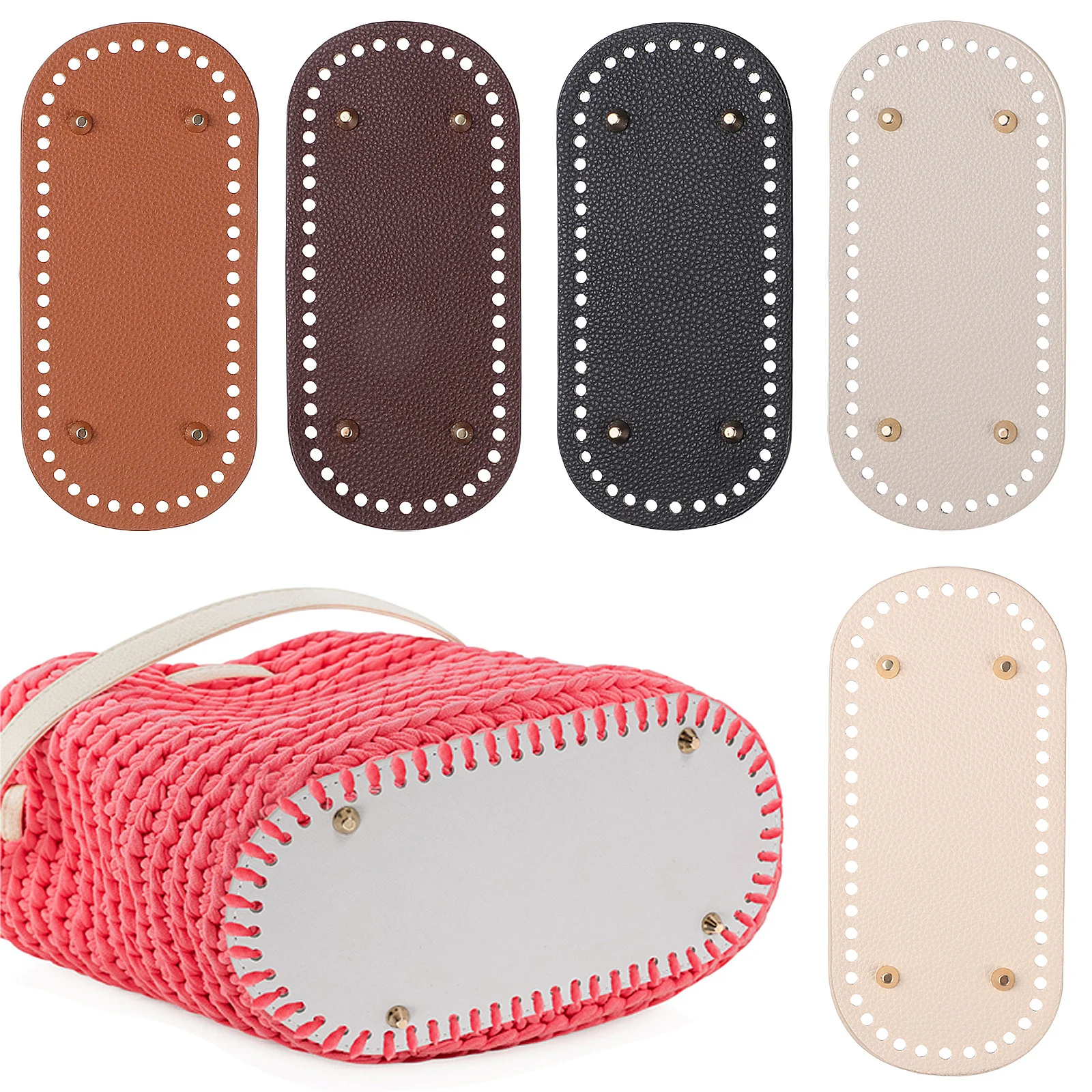 5Pcs PU Bag Bottom Seat Oval Base Shaper for DIY Handbag Making Craft - Sturdy PU Cushion Pad with Metal Feet Support
5Pcs PU Bag Bottom Seat Oval Base Shaper for DIY Handbag Making Craft - Sturdy PU Cushion Pad with Metal Feet Support