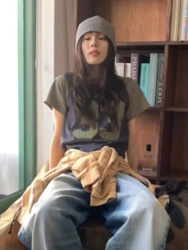 Американские винтажные хлопковые футболки с круглым вырезом Y2k E-Girl с цифровым принтом, тонкая новая футболка 2024, летние женские топы с короткими рукавами
Американские винтажные хлопковые футболки с круглым вырезом Y2k E-Girl с цифровым принтом, тонкая новая футболка 2024, летние женские топы с короткими рукавами