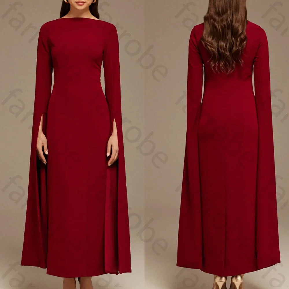 Customize Burgundy Maxi Flared Sleeve Maxi Dress A-line Evening Dresses Formal Exquisite High Quality Prom Party Gown for Women
Customize Burgundy Maxi Flared Sleeve Maxi Dress A-line Evening Dresses Formal Exquisite High Quality Prom Party Gown for Women
