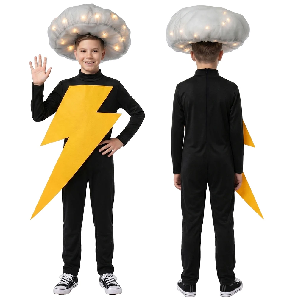 Cosplay Flash Performance Costume Fancy Disfraces Cloud Hat Jumpsuit Dress Up Suit Halloween Festival Carnival Party Outfits
Cosplay Flash Performance Costume Fancy Disfraces Cloud Hat Jumpsuit Dress Up Suit Halloween Festival Carnival Party Outfits