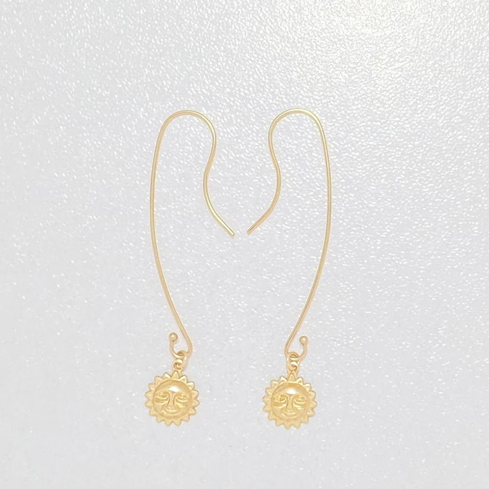 Earrings 14K Gold Filled Charm Handmade Sun Pendants Earring Dainty Hypoallergenic Jewelry for Women Party Birthday Daily Gifts
Earrings 14K Gold Filled Charm Handmade Sun Pendants Earring Dainty Hypoallergenic Jewelry for Women Party Birthday Daily Gifts