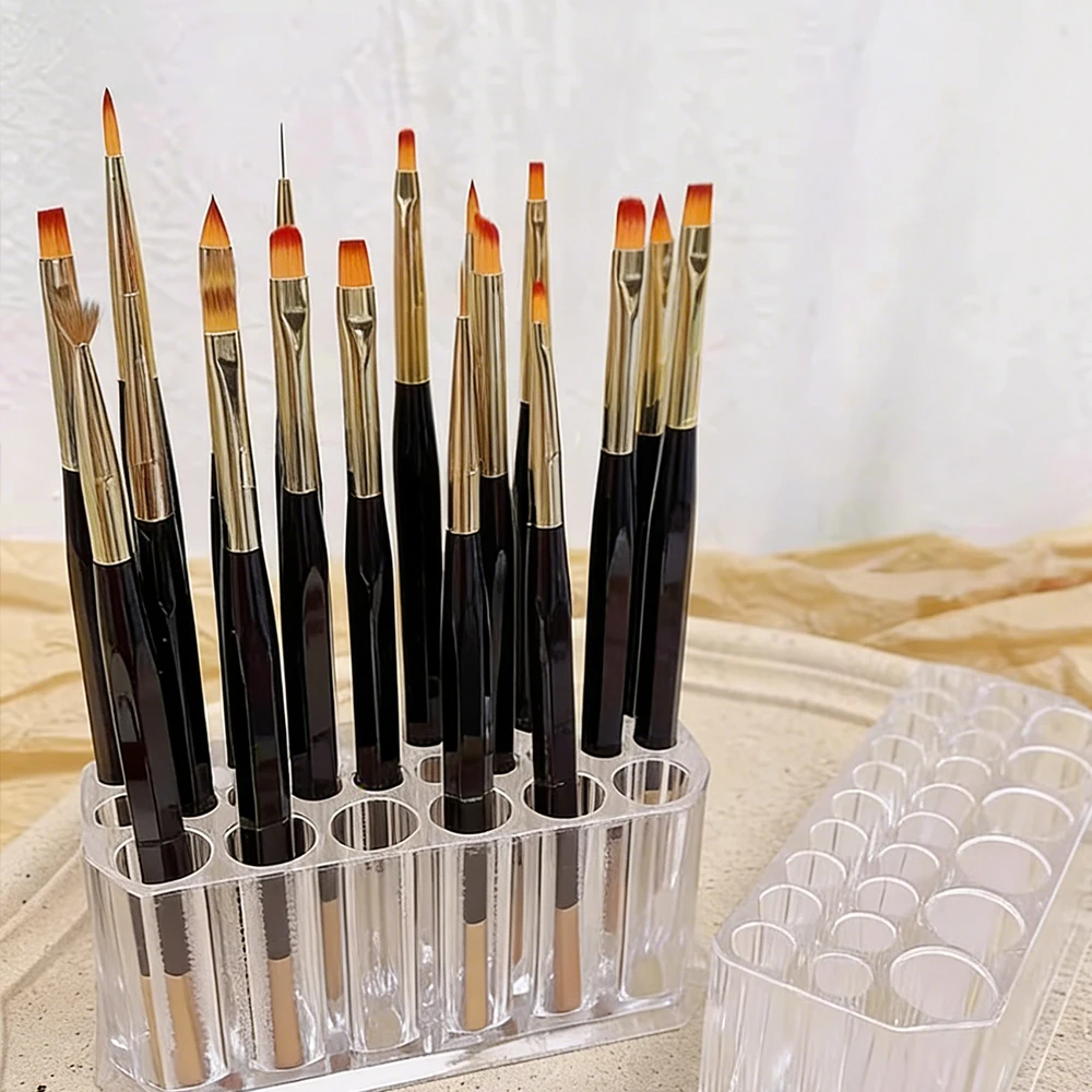 Transparent Acrylic Nail Art Storage Pen Holder With 26 Holes, Large Capacity Storage Nail Art Pen Holder, Desktop Storage Tools
Transparent Acrylic Nail Art Storage Pen Holder With 26 Holes, Large Capacity Storage Nail Art Pen Holder, Desktop Storage Tools