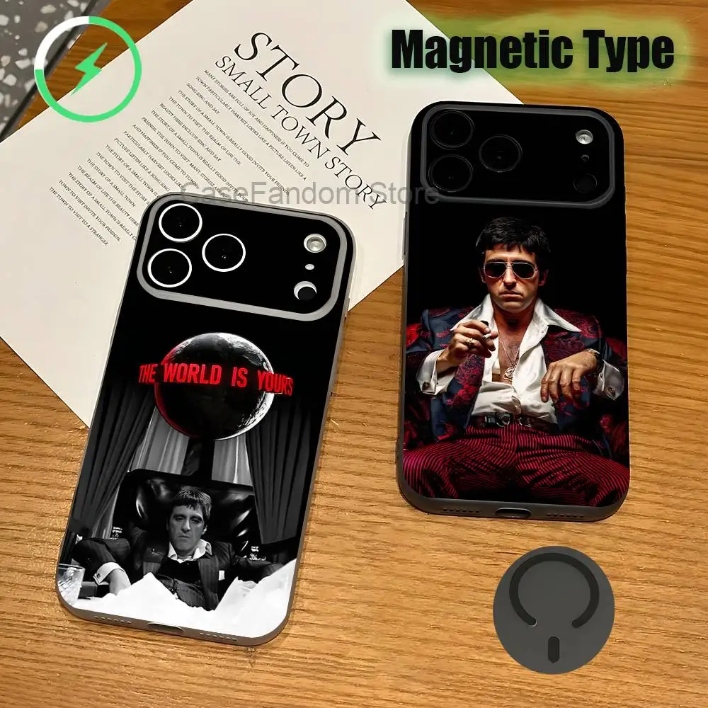 S-Scarfaces Tony M-Montana Shockproof Transparent gray Phone Case For iPhone 17,16,15,14,13,12,11,Pro,Max,Plus,Magnetic Charging
S-Scarfaces Tony M-Montana Shockproof Transparent gray Phone Case For iPhone 17,16,15,14,13,12,11,Pro,Max,Plus,Magnetic Charging