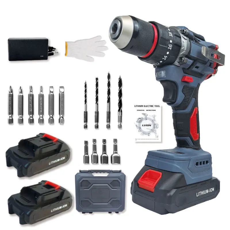 Brushless Cordless Impact Drill 45N.m Electric Mini Drill Power Tools
Brushless Cordless Impact Drill 45N.m Electric Mini Drill Power Tools