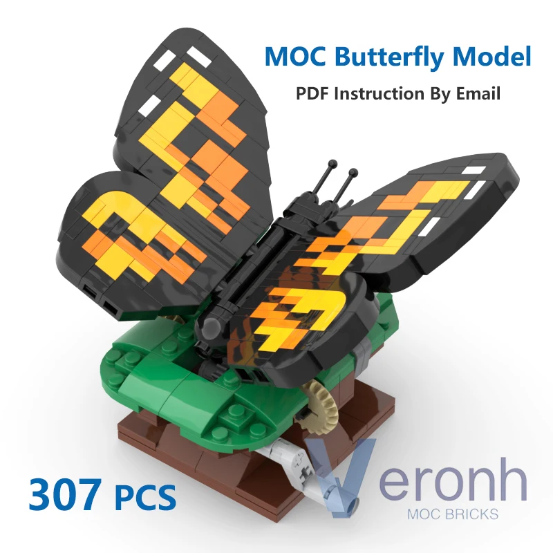 New Moc Creative Building Blocks Butterfly Sunning its Wings Model Assembly Bricks Set Educational Puzzle Kid Toys Brithday Gift
New Moc Creative Building Blocks Butterfly Sunning its Wings Model Assembly Bricks Set Educational Puzzle Kid Toys Brithday Gift