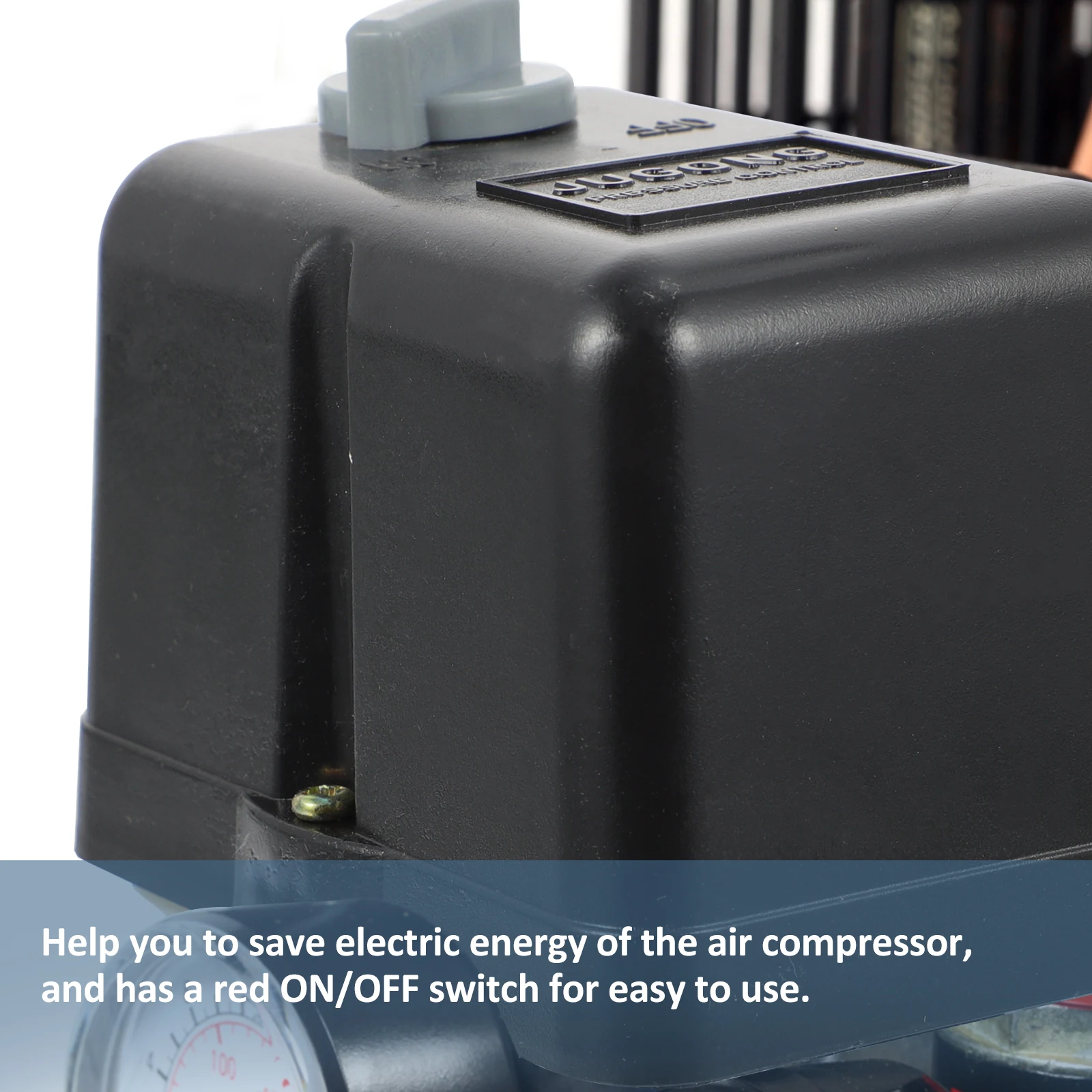 Pressure Control Valve 220V Air Compressor Switch 20A 10Bar Replacement Faulty Energy Saving Mini Tools Accessories
Pressure Control Valve 220V Air Compressor Switch 20A 10Bar Replacement Faulty Energy Saving Mini Tools Accessories