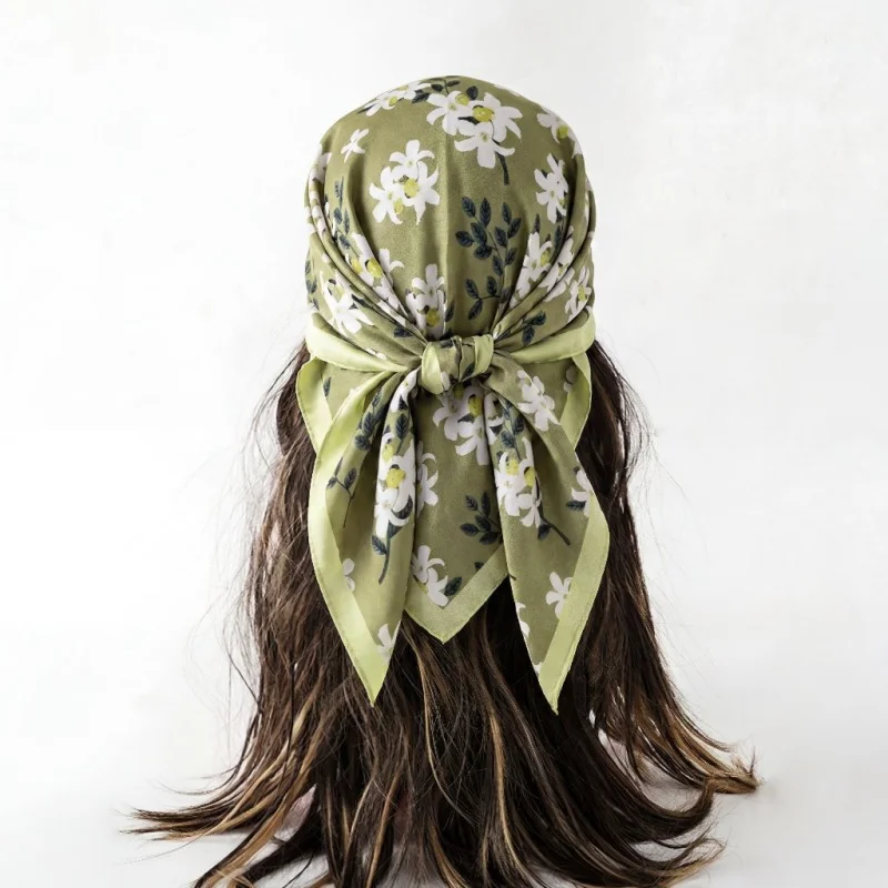 Scarf Female Silk Hijab Women's Wraps Headband Neckerchief Bandana Headscarf Ribbon Luxury Accesories Foulards Designer Brands
Scarf Female Silk Hijab Women's Wraps Headband Neckerchief Bandana Headscarf Ribbon Luxury Accesories Foulards Designer Brands