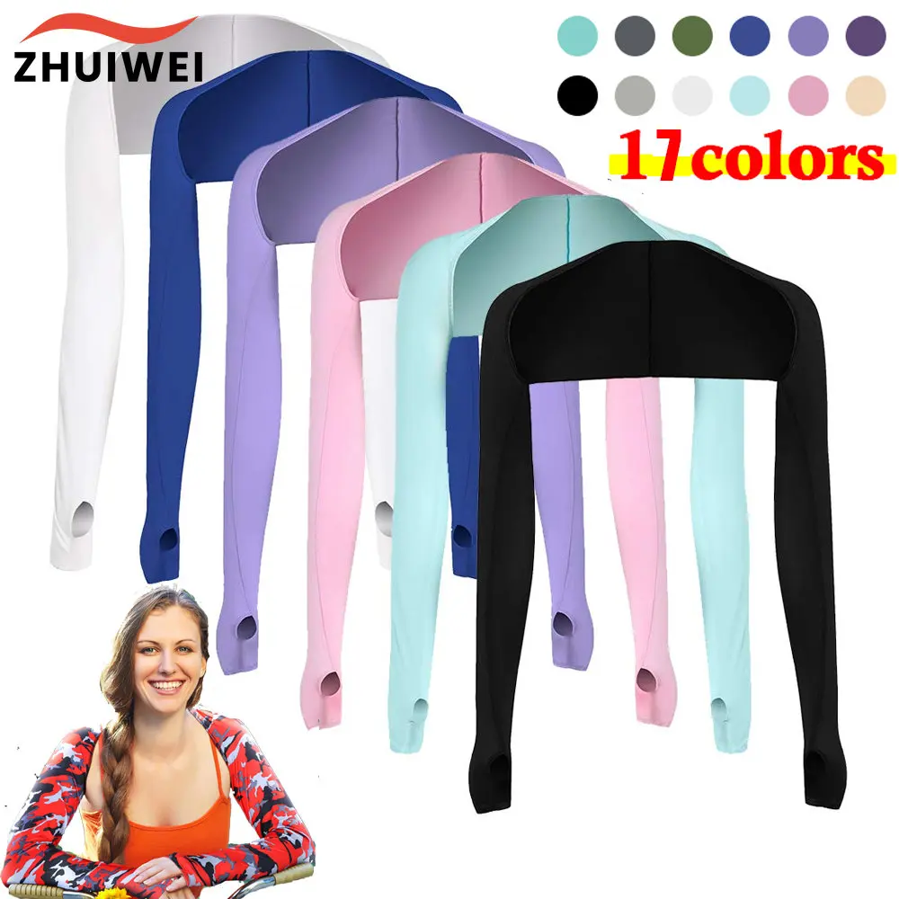 One-piece Ultra-thin Shawl Arm Sleeves Ice Silk Long Gloves Breathable Sun Protection Anti UV Hand Cover Warmer Outdoor Sports
One-piece Ultra-thin Shawl Arm Sleeves Ice Silk Long Gloves Breathable Sun Protection Anti UV Hand Cover Warmer Outdoor Sports