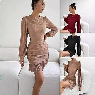 Long Sleeve Knit Bodycon Dresses for Women Spring Summer Fashion Fitted Jumpsuit Matching Set Evening Dress
Long Sleeve Knit Bodycon Dresses for Women Spring Summer Fashion Fitted Jumpsuit Matching Set Evening Dress