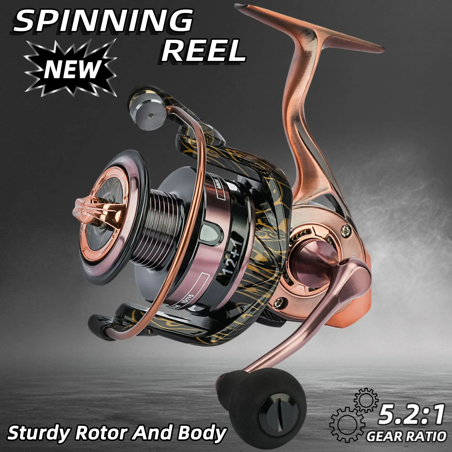 New Hot All Metal Spinning Reels Anti Saltwater Long Cast Anchor Fishing All Waters Ultra Smooth Durable Bass Perch Trout Tackle
New Hot All Metal Spinning Reels Anti Saltwater Long Cast Anchor Fishing All Waters Ultra Smooth Durable Bass Perch Trout Tackle