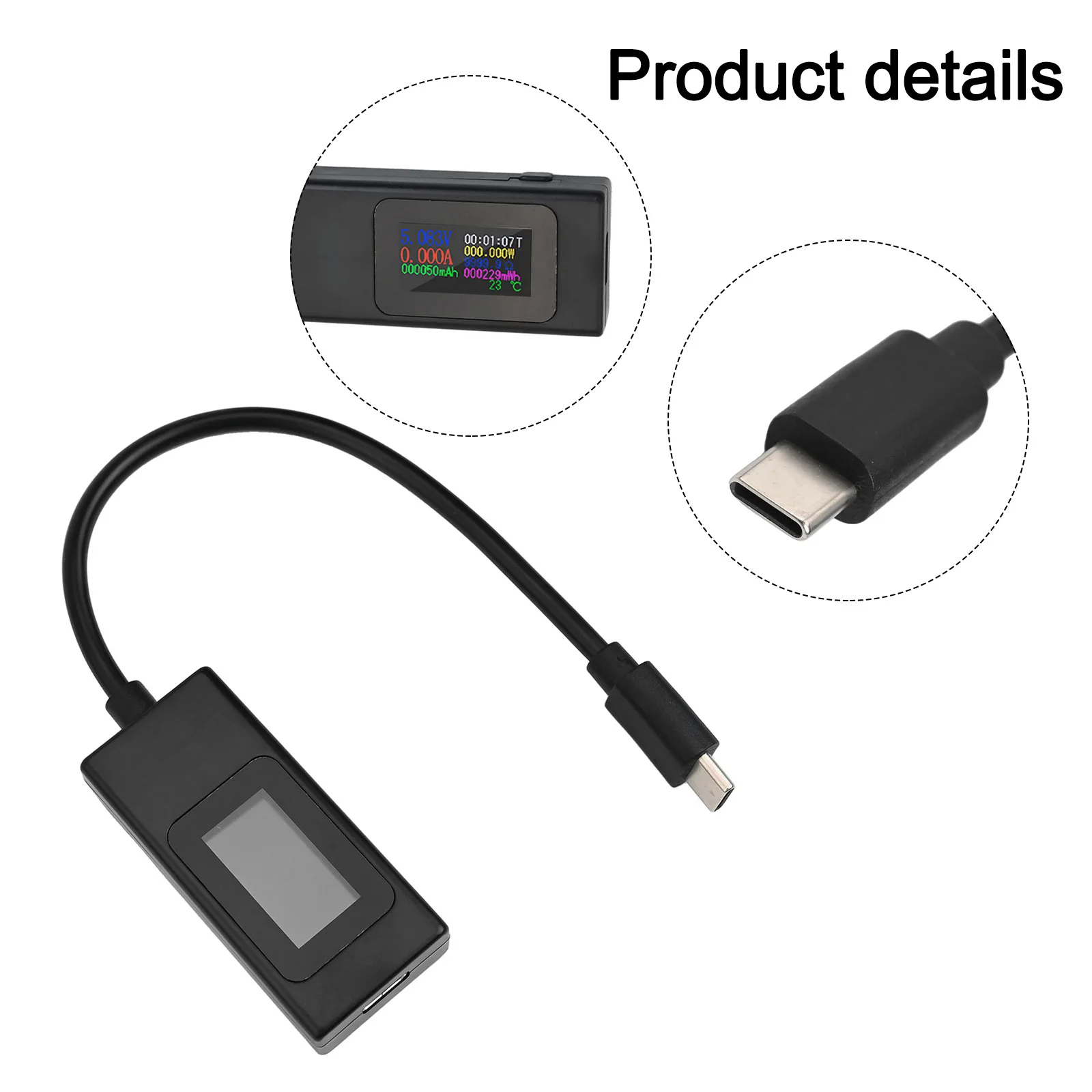 56.8 143.5*25.8mm Power Meter Compact Size Design High-precision Measurement Multiple Protocol Support Charging Status Check
56.8 143.5*25.8mm Power Meter Compact Size Design High-precision Measurement Multiple Protocol Support Charging Status Check