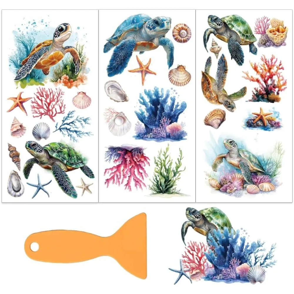 3 шт./компл., морская черепаха, натираемые на переводные накладки для мебели и поделок, 6x12 дюймов, коралловые ракушки, мебельные наклейки, переводные наклейки, океан
3 шт./компл., морская черепаха, натираемые на переводные накладки для мебели и поделок, 6x12 дюймов, коралловые ракушки, мебельные наклейки, переводные наклейки, океан