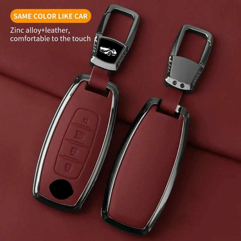 Zinc Alloy Leather Car Key Case Protection Shell Cover for Nissan Juke 2023 X-trail T33 Qasqhai J12 2022 Ariya Altima Teana
Zinc Alloy Leather Car Key Case Protection Shell Cover for Nissan Juke 2023 X-trail T33 Qasqhai J12 2022 Ariya Altima Teana