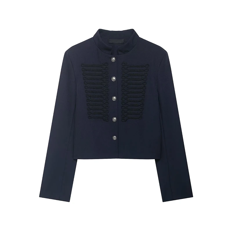 YENKYE 2026 New Women's Navy Blue Single Breasted Crop Jacket Long Sleeve Vintage Casual Coat For Daily Office
YENKYE 2026 New Women's Navy Blue Single Breasted Crop Jacket Long Sleeve Vintage Casual Coat For Daily Office