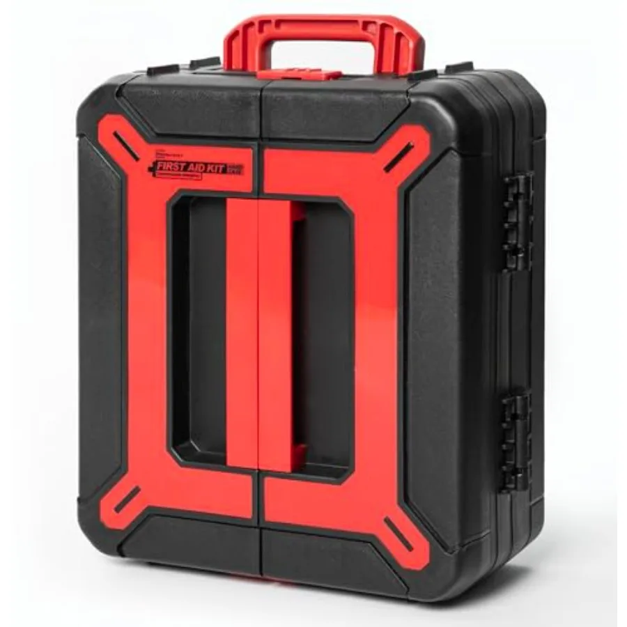 Hard Case First Aid Kit 408 Pcs - Wall Mountable Trauma Kit for Car, Home, Office and Truck - Comprehensive Large First Aid Sup
Hard Case First Aid Kit 408 Pcs - Wall Mountable Trauma Kit for Car, Home, Office and Truck - Comprehensive Large First Aid Sup