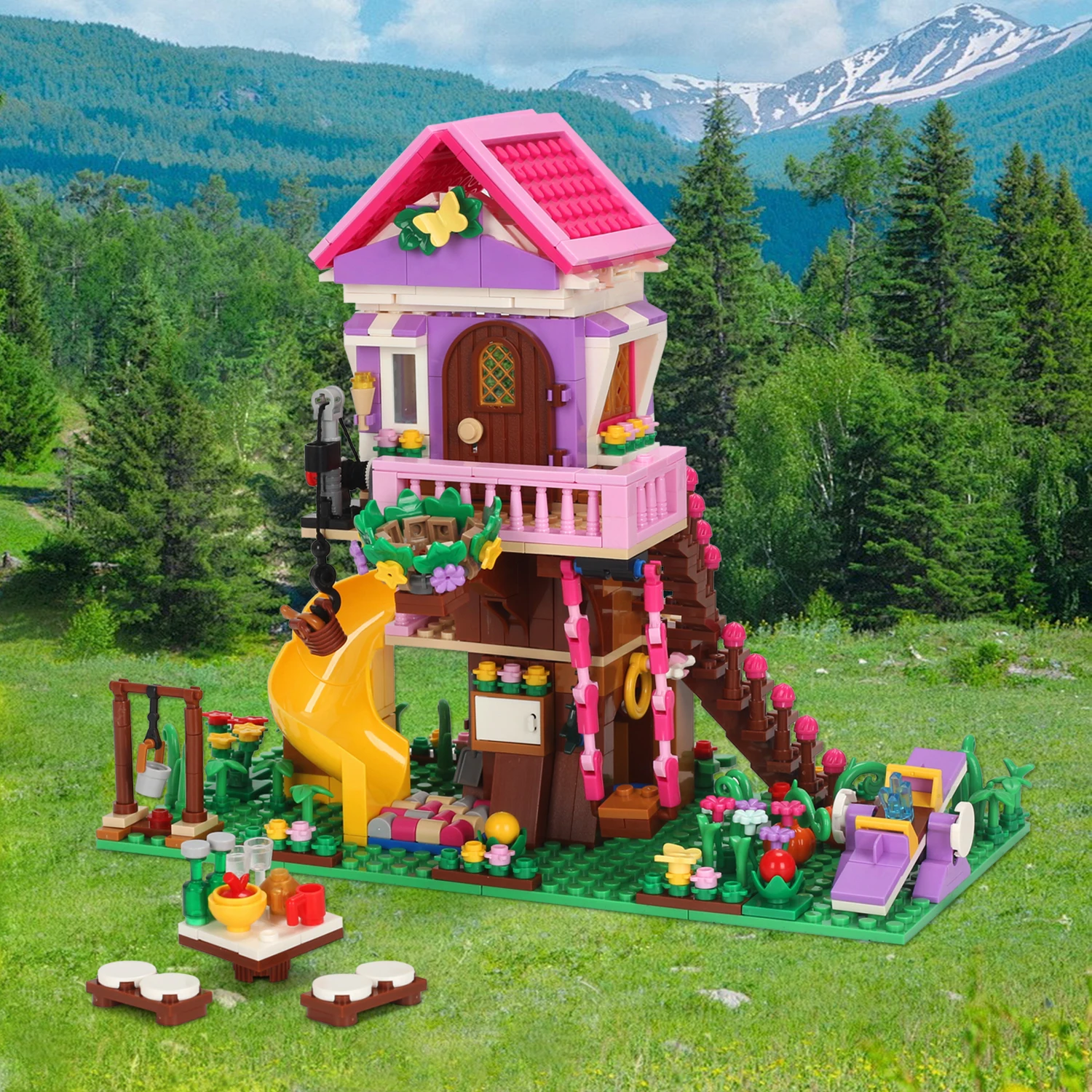 Креативный комплект MOC Architecture, модель дома на дереве, сборка кирпичей, игрушки STEM, развивающие строительные блоки, подарок для детей
Креативный комплект MOC Architecture, модель дома на дереве, сборка кирпичей, игрушки STEM, развивающие строительные блоки, подарок для детей