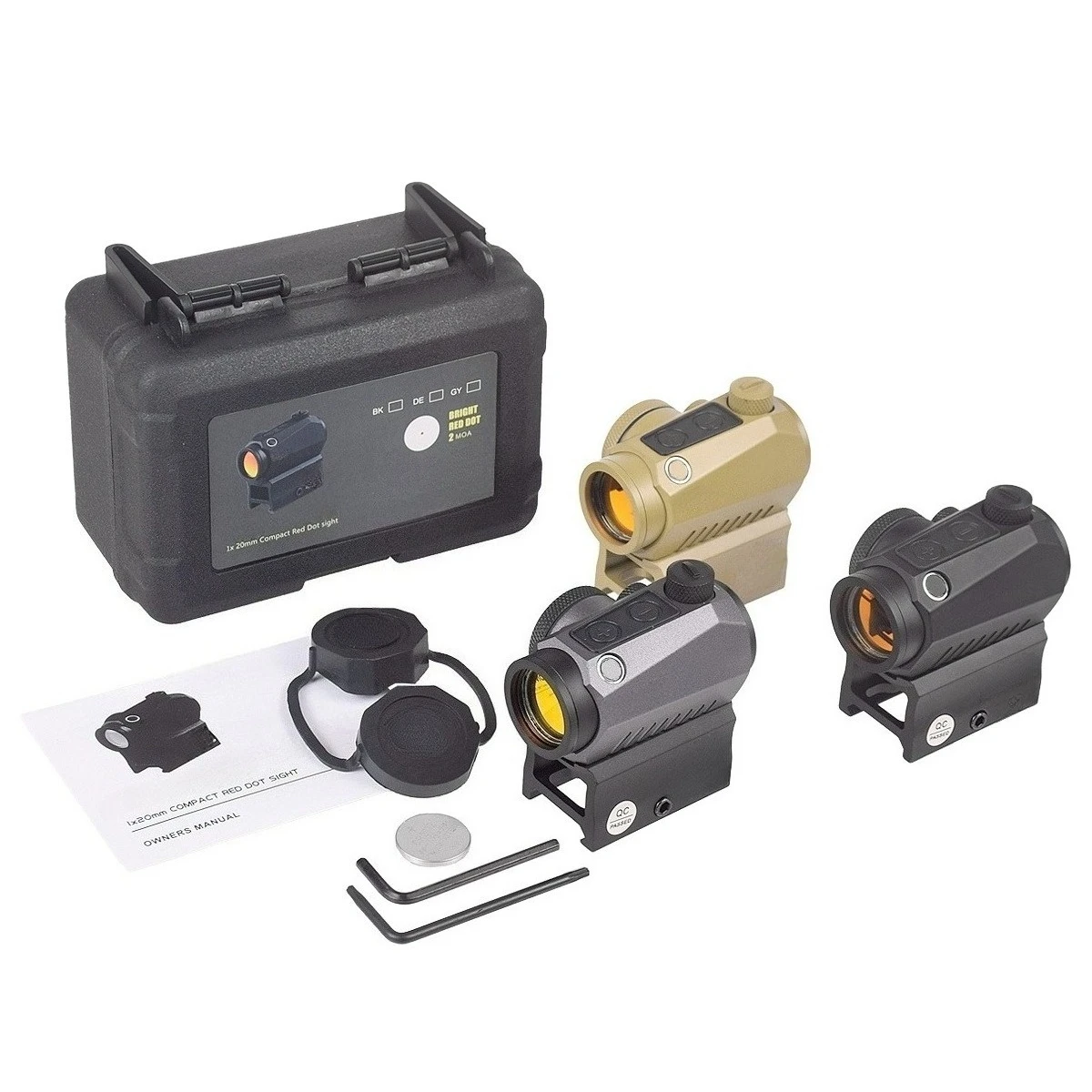 Tactical R5 1X20 Red Dot Sight Holographic Reflex Compact 2 MOA Airsoft Riflescope Hunting Scope Riser Rail Mount All LOGO AR15
Tactical R5 1X20 Red Dot Sight Holographic Reflex Compact 2 MOA Airsoft Riflescope Hunting Scope Riser Rail Mount All LOGO AR15