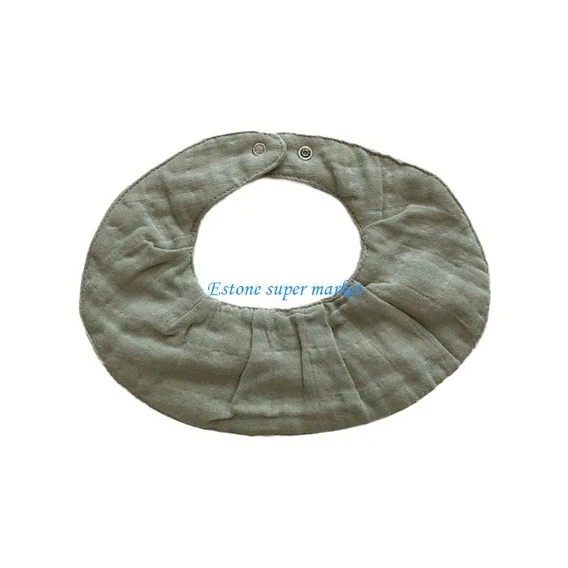 090B Musin Cotton Baby Bandana Bib with Adjustable Button Solid Color 6 Layers Absorbent Burp Cloth Newborn Feeding Drool
090B Musin Cotton Baby Bandana Bib with Adjustable Button Solid Color 6 Layers Absorbent Burp Cloth Newborn Feeding Drool