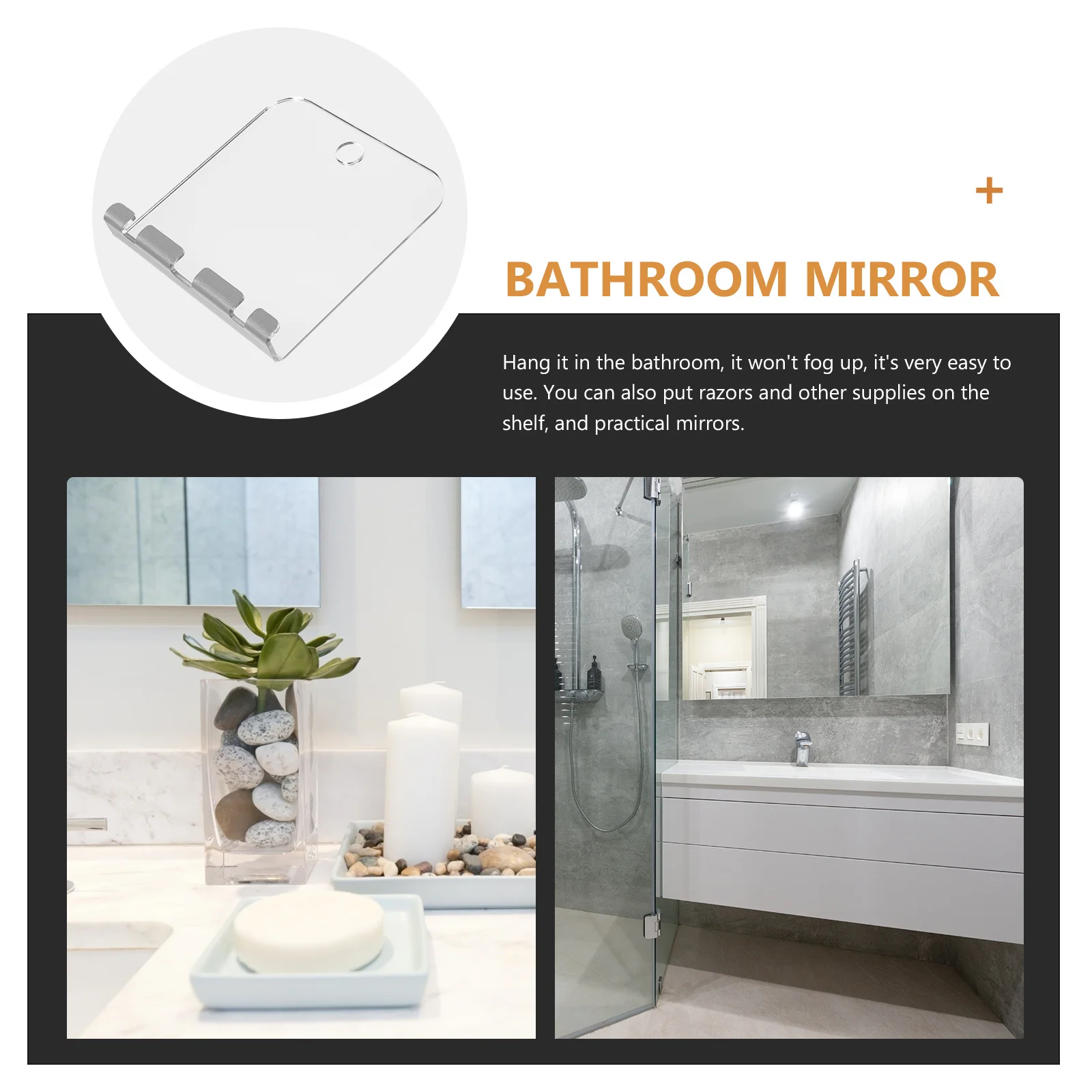 Mirror Travel Shaving Fogless Shower for Makeup Portable Small Men Vanity Mirrors
Mirror Travel Shaving Fogless Shower for Makeup Portable Small Men Vanity Mirrors