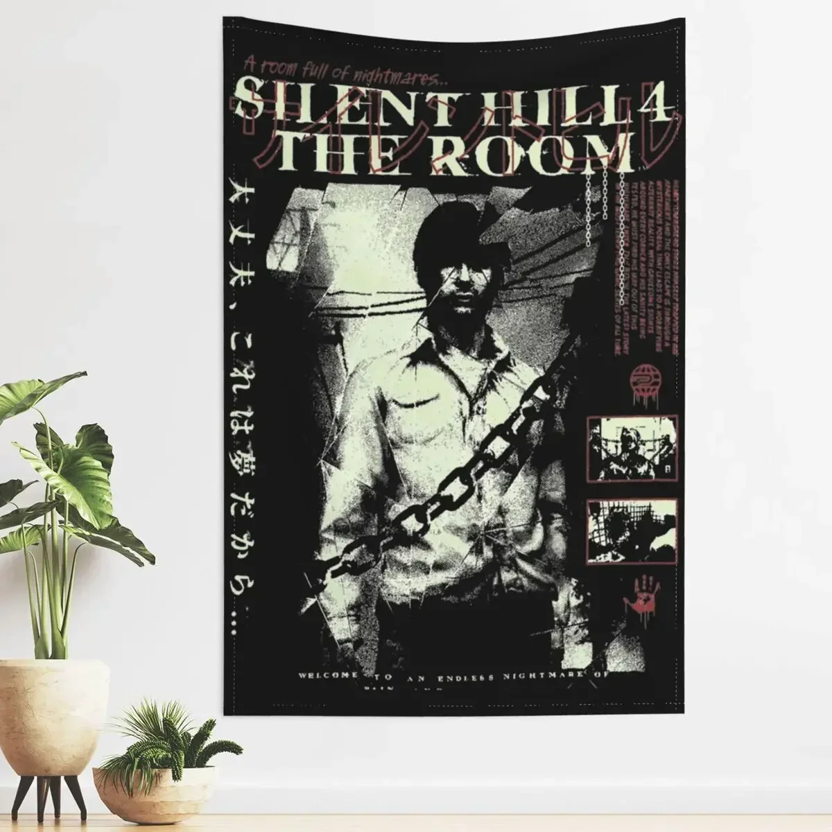 SILENT HILL 4 Tapestry Hippie Fabric Wall Hanging Room Decor Table Cover Retro Tapestries
SILENT HILL 4 Tapestry Hippie Fabric Wall Hanging Room Decor Table Cover Retro Tapestries