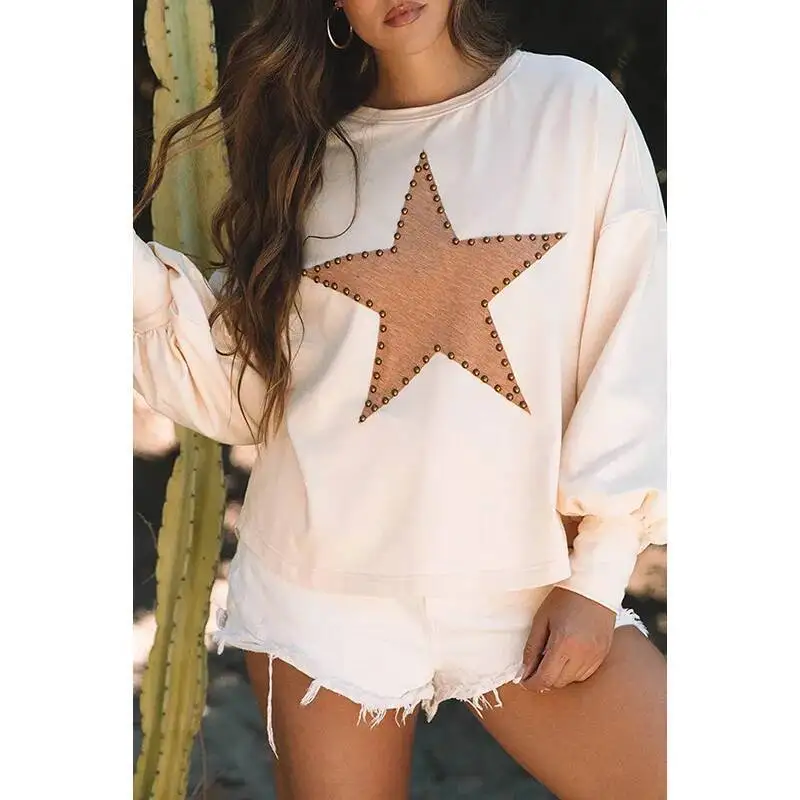 Unisex Sweatshirt Autumn New Women's Man Pullover Crew Neck Long Sleeve Top Star Print Sweatshirt With Unique Style
Unisex Sweatshirt Autumn New Women's Man Pullover Crew Neck Long Sleeve Top Star Print Sweatshirt With Unique Style
