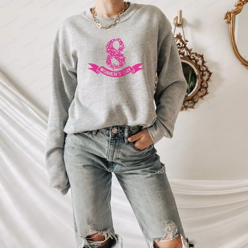 Internatonal Womens Day Sweatshirt 8 March World Feminist Shirt Women's Day Gift Sweater Winter Clothes Women Oversized Hoodie
Internatonal Womens Day Sweatshirt 8 March World Feminist Shirt Women's Day Gift Sweater Winter Clothes Women Oversized Hoodie
