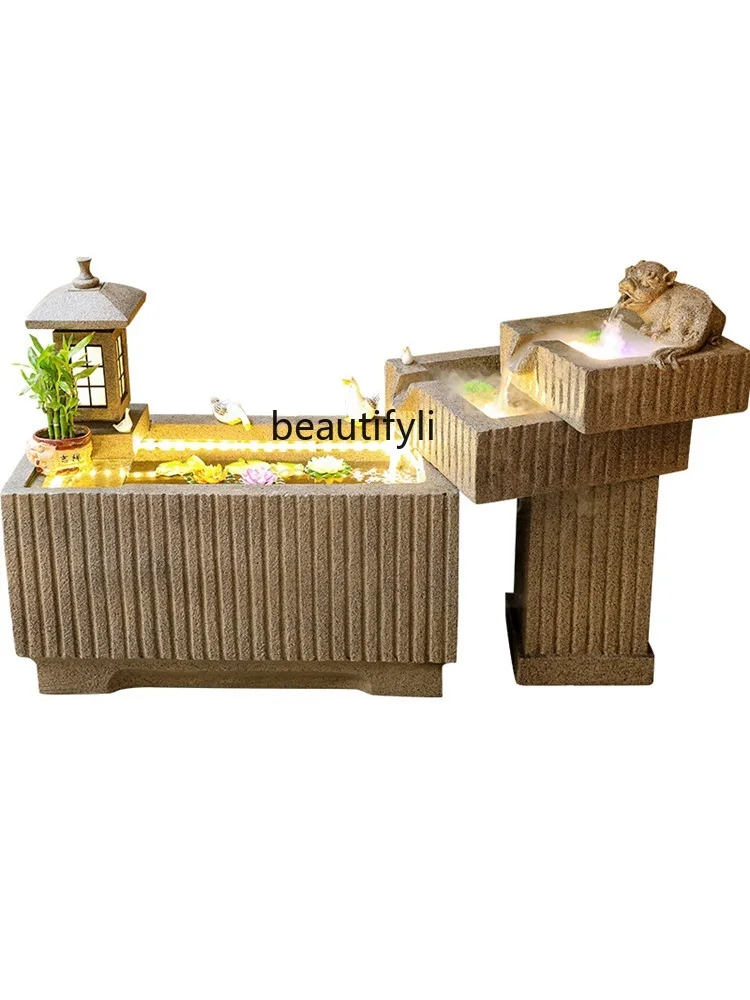 Fountain Water Decoration Indoor Living Room Entrance Circulating Water Landscape Ancient Fish Tank Landscape
Fountain Water Decoration Indoor Living Room Entrance Circulating Water Landscape Ancient Fish Tank Landscape