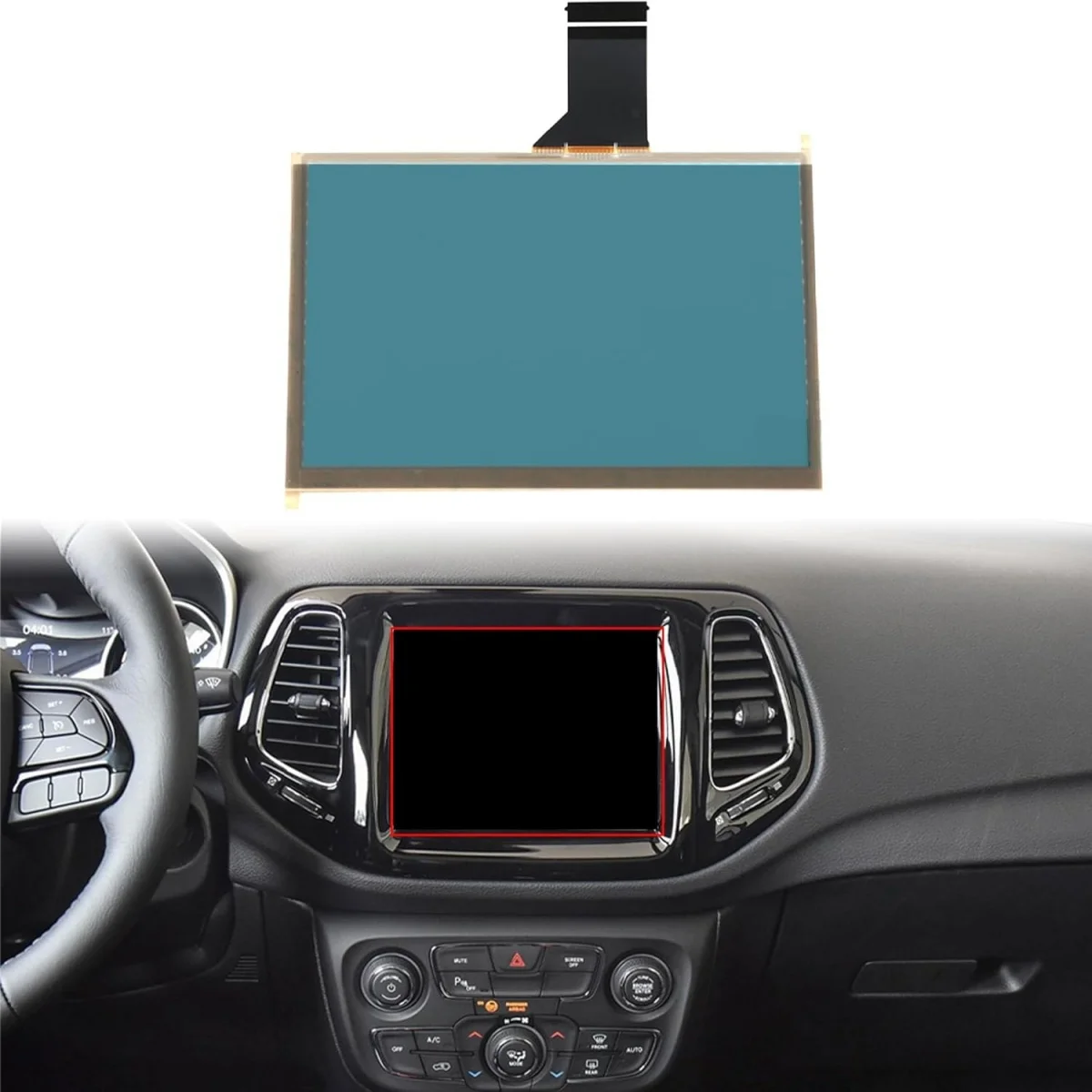 7" Touch Screen Digitizer LCD Radio Navigation Panel For 2017-2020 Jeep Compass TDO-WXGA0700K00033-V2 TDO-WXGA0700K00033-V1
7" Touch Screen Digitizer LCD Radio Navigation Panel For 2017-2020 Jeep Compass TDO-WXGA0700K00033-V2 TDO-WXGA0700K00033-V1