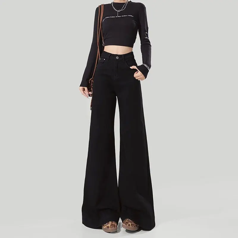High Waist Wide Leg Jeans Women plus Size Spring Autumn New Style Pear Shape Body Slimming Flared Pants Casual Polyester Fiber
High Waist Wide Leg Jeans Women plus Size Spring Autumn New Style Pear Shape Body Slimming Flared Pants Casual Polyester Fiber