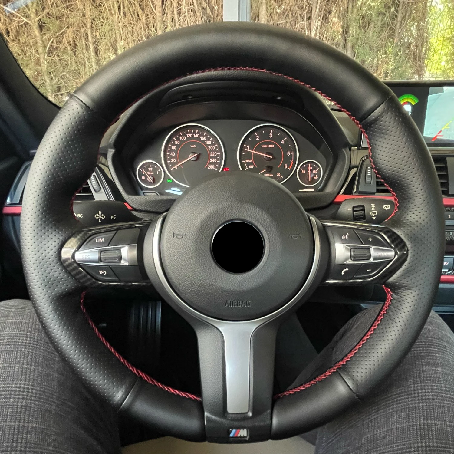 DIY Hand-stitched Black Car Steering Wheel Cover For BMW M M3 2014-2018 M5 2014 X5M 2015-2017 X6M 2015 2016 Auto accessories
DIY Hand-stitched Black Car Steering Wheel Cover For BMW M M3 2014-2018 M5 2014 X5M 2015-2017 X6M 2015 2016 Auto accessories