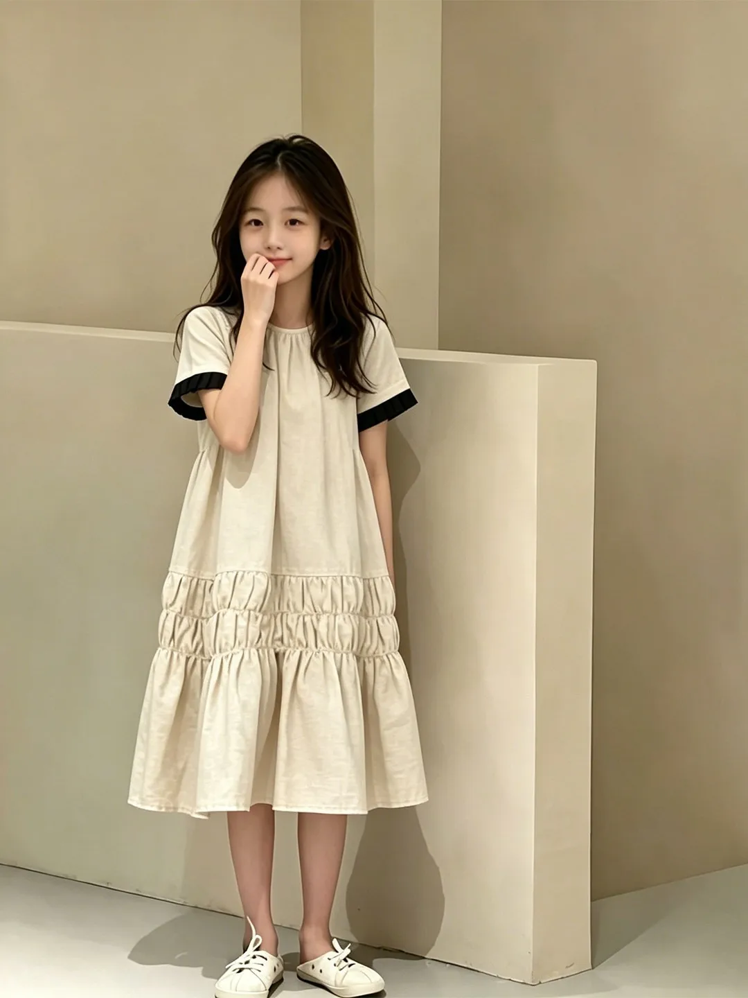Sweet Style Girls Dress Children's Skirt Summer New Arrival Unique Beautiful Long Dress for Big Kids Fashionable Short Sleeve
Sweet Style Girls Dress Children's Skirt Summer New Arrival Unique Beautiful Long Dress for Big Kids Fashionable Short Sleeve
