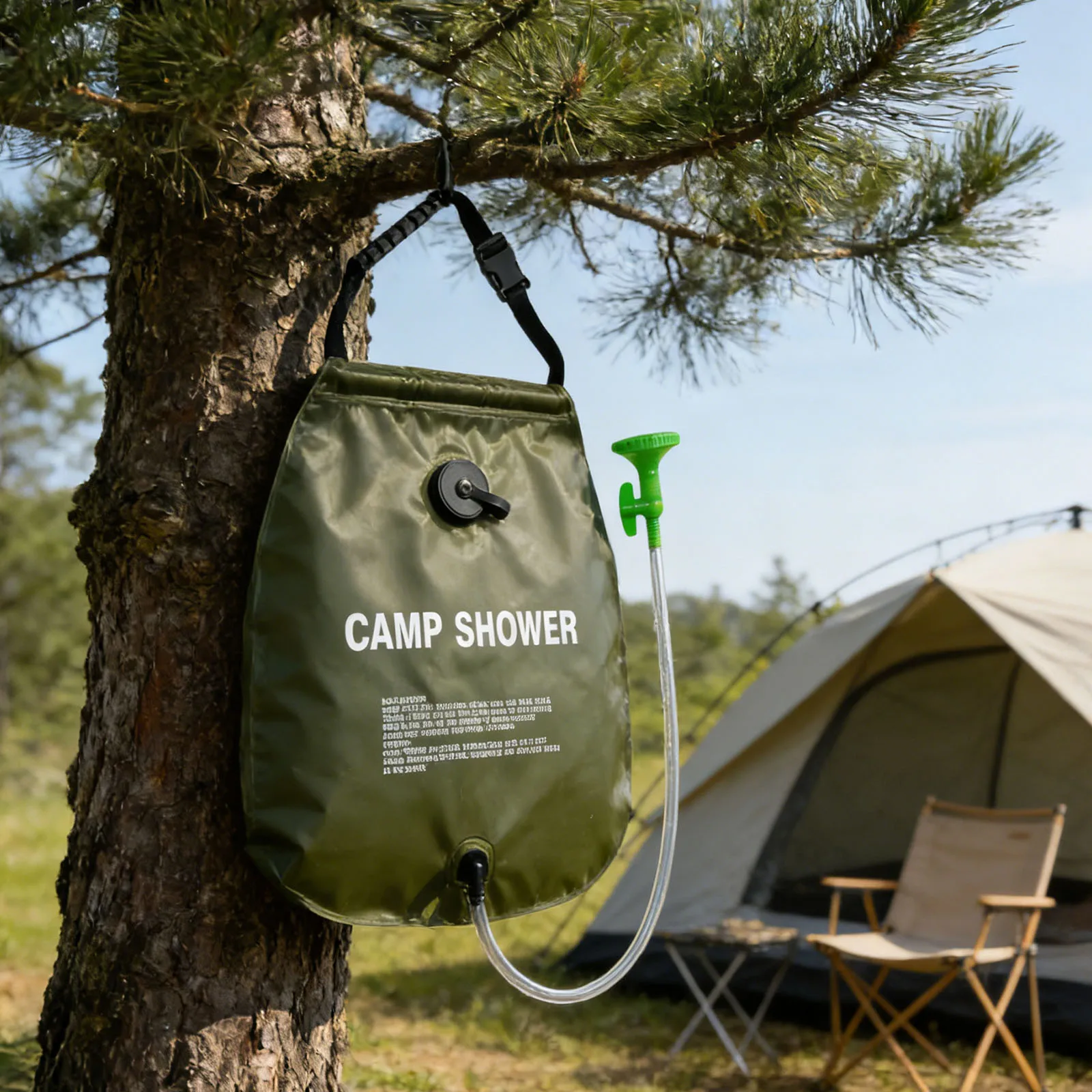 Solar Heating Shower Bag with Removable Hose Nozzle Foldable Travel Shower Water Bag for Camping Hiking Beach Outdoor Activities
Solar Heating Shower Bag with Removable Hose Nozzle Foldable Travel Shower Water Bag for Camping Hiking Beach Outdoor Activities