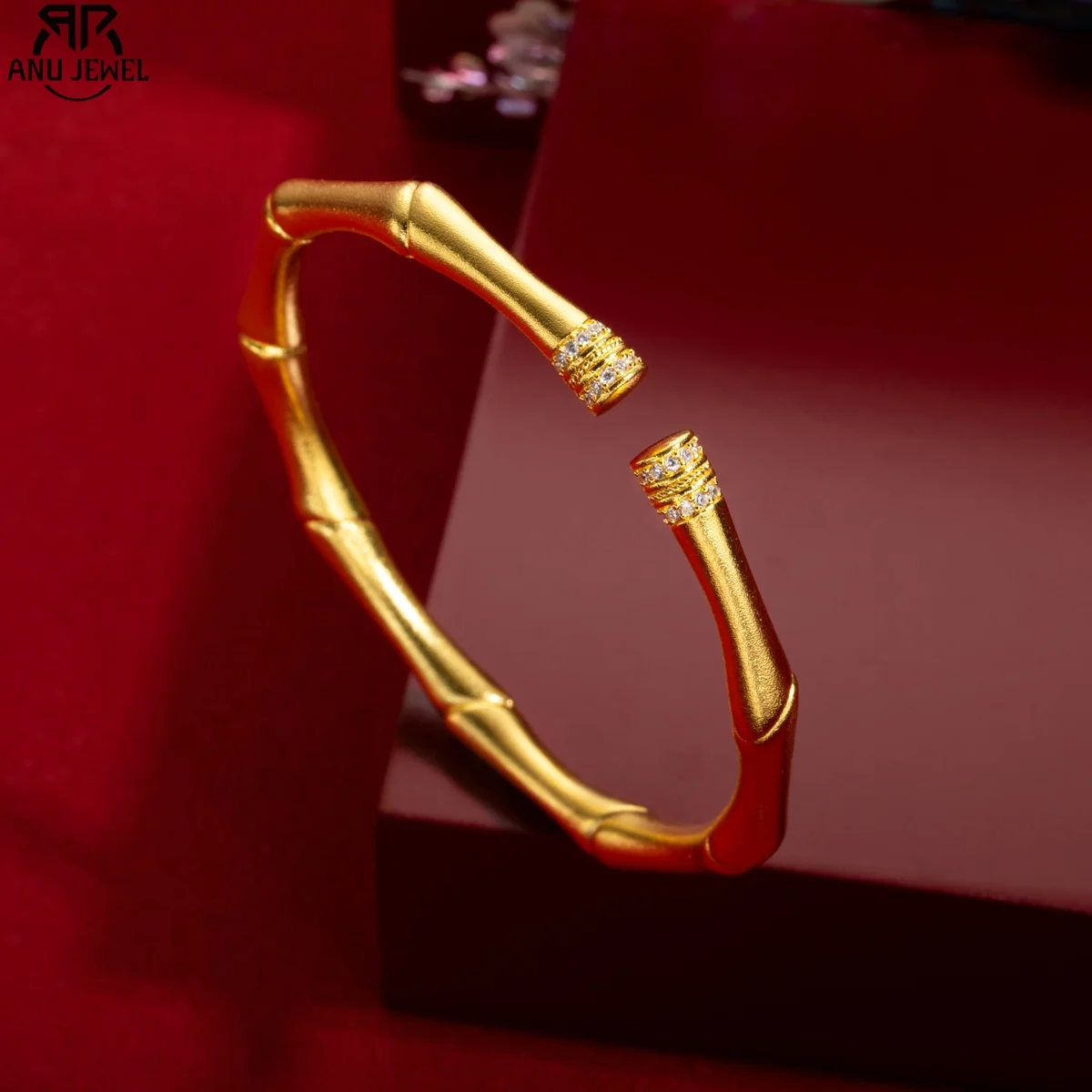 AnuJewel Bamboo Bangle Gold-Covered Silver Adjustable Bracelet Real Yellow Gold Surface 925 Solid Silver Anniversary Gift
AnuJewel Bamboo Bangle Gold-Covered Silver Adjustable Bracelet Real Yellow Gold Surface 925 Solid Silver Anniversary Gift