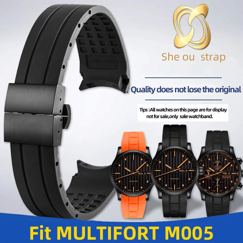 22MM 23MM Curved Mouth Rubber Watch strap For MIDO M005.614/M005.430A Waterproof And Sweat-Proof Rubber Watch Strap
22MM 23MM Curved Mouth Rubber Watch strap For MIDO M005.614/M005.430A Waterproof And Sweat-Proof Rubber Watch Strap