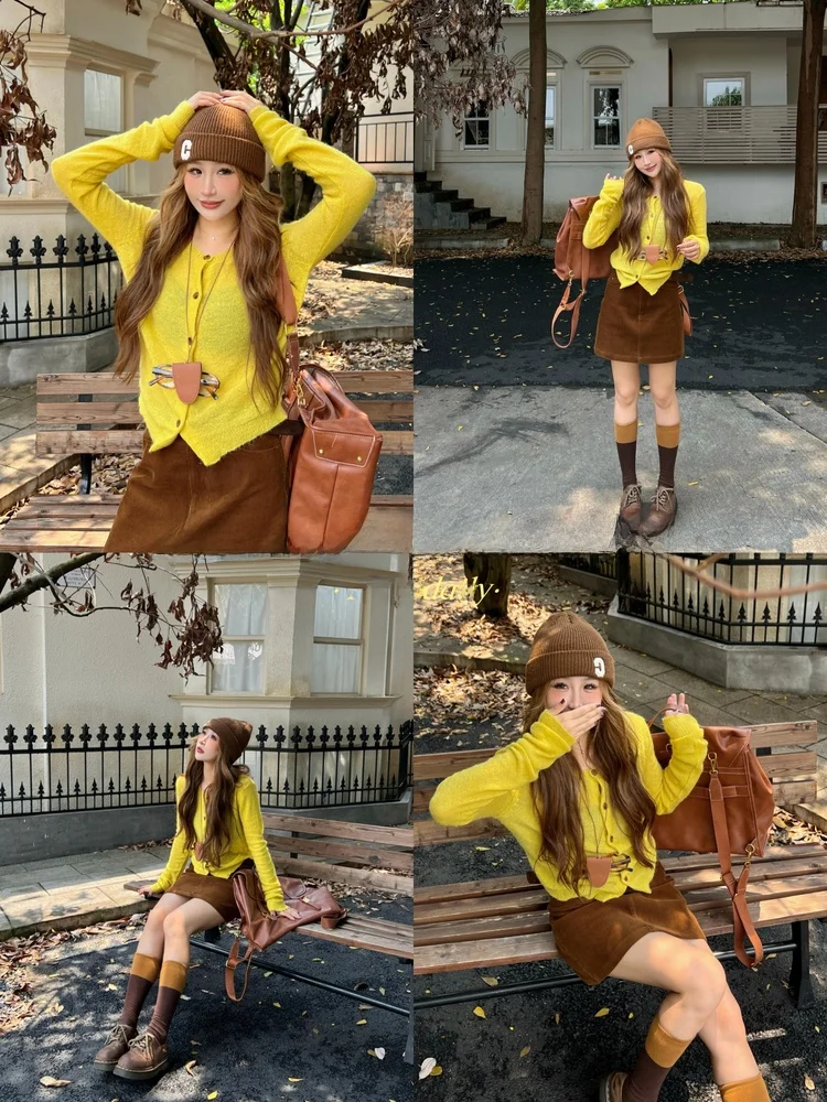 NIIDAILY Lin Po Qi Женский вязаный кардиган с круглым вырезом, однотонный, с эффектом «кофейной» цветовой комбинации, дизайнерская новинка
NIIDAILY Lin Po Qi Женский вязаный кардиган с круглым вырезом, однотонный, с эффектом «кофейной» цветовой комбинации, дизайнерская новинка