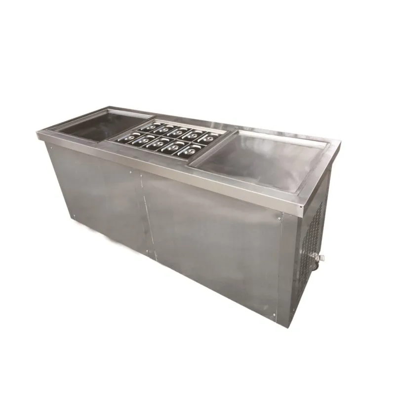 Профессиональная машина для приготовления мороженого и фруктовых роллов с двойными квадратными формами, оборудование для жарки фруктового мороженого
Профессиональная машина для приготовления мороженого и фруктовых роллов с двойными квадратными формами, оборудование для жарки фруктового мороженого