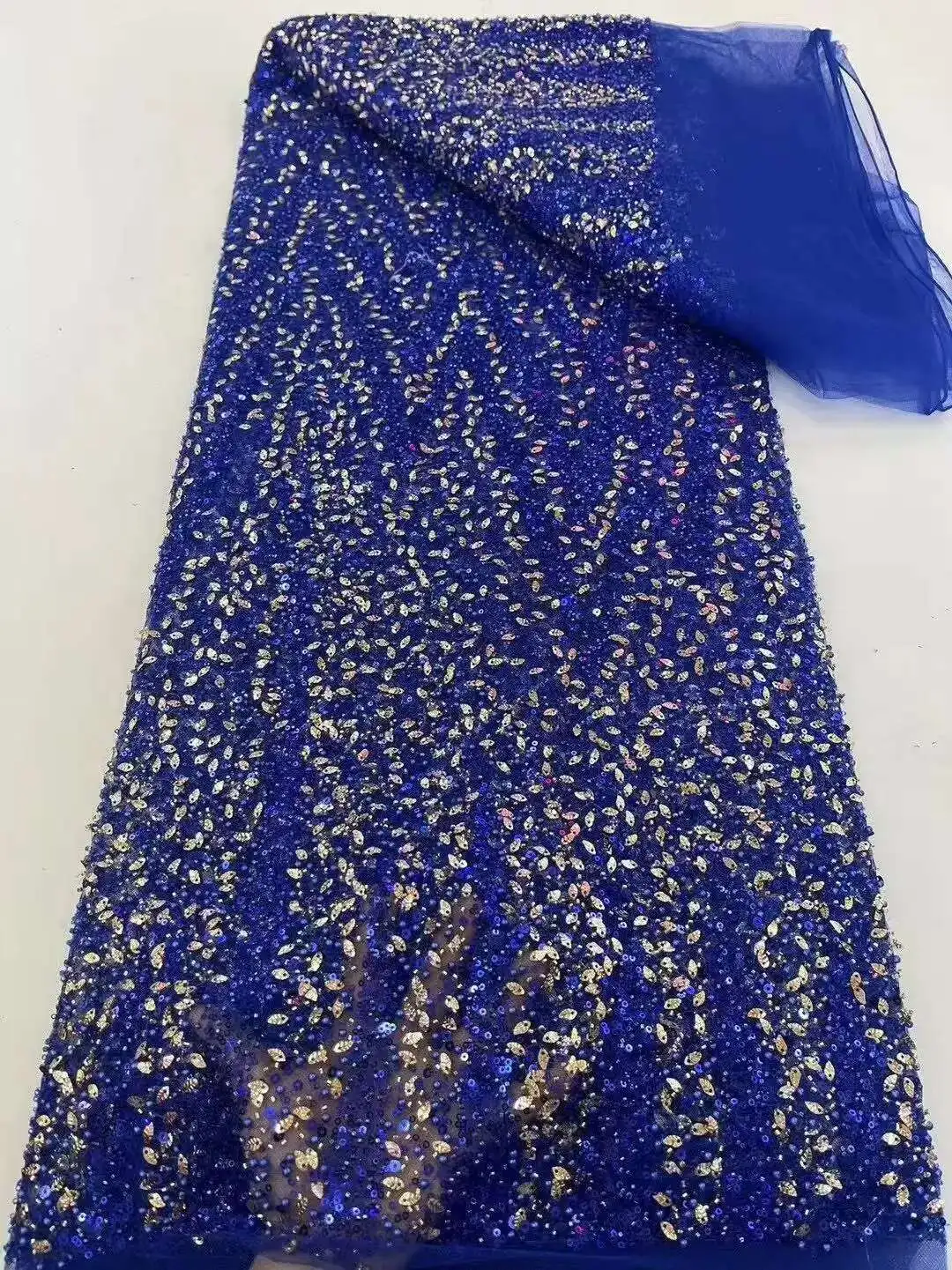 African Lace Fabric 2025 High Quality Nigerian Lace Beaded Sequins French Net Fabric 5 Yards For Sewing Party Wedding Dresses
African Lace Fabric 2025 High Quality Nigerian Lace Beaded Sequins French Net Fabric 5 Yards For Sewing Party Wedding Dresses