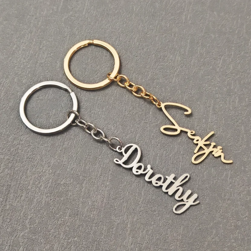 Personalized Custom Name Keychain Pendant Fashion Stainless Steel Family Keychain Jewelry Baby Birthday Gift Boyfriend Widgets
Personalized Custom Name Keychain Pendant Fashion Stainless Steel Family Keychain Jewelry Baby Birthday Gift Boyfriend Widgets
